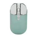 thumbnail image 2 of Ratón inalámbrico BT5.1 o 2,4 GHz, clic silencioso, DPI ajustable, batería de 500 mAh, ratón de oficina para niñas, escuela, café, viajes, verde oscuro, 2 of 5