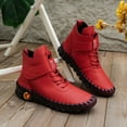 thumbnail image 5 of New Winter Large foreign Soft Boots for Women No Heel Trade Women's Shoes Lace Short Boots Women Up Plush Warm inner Womens Snow Boots with Zipper Short Boots for Women 8, 5 of 9