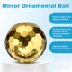 thumbnail image 2 of Uxcell 2-Pack Esculturas de Bolas de Gazing Globes de Jardín Diamante de 8 Pulgadas de Acero Inoxidable Hueco para el Hogar, Exterior Dorado, 2 of 7