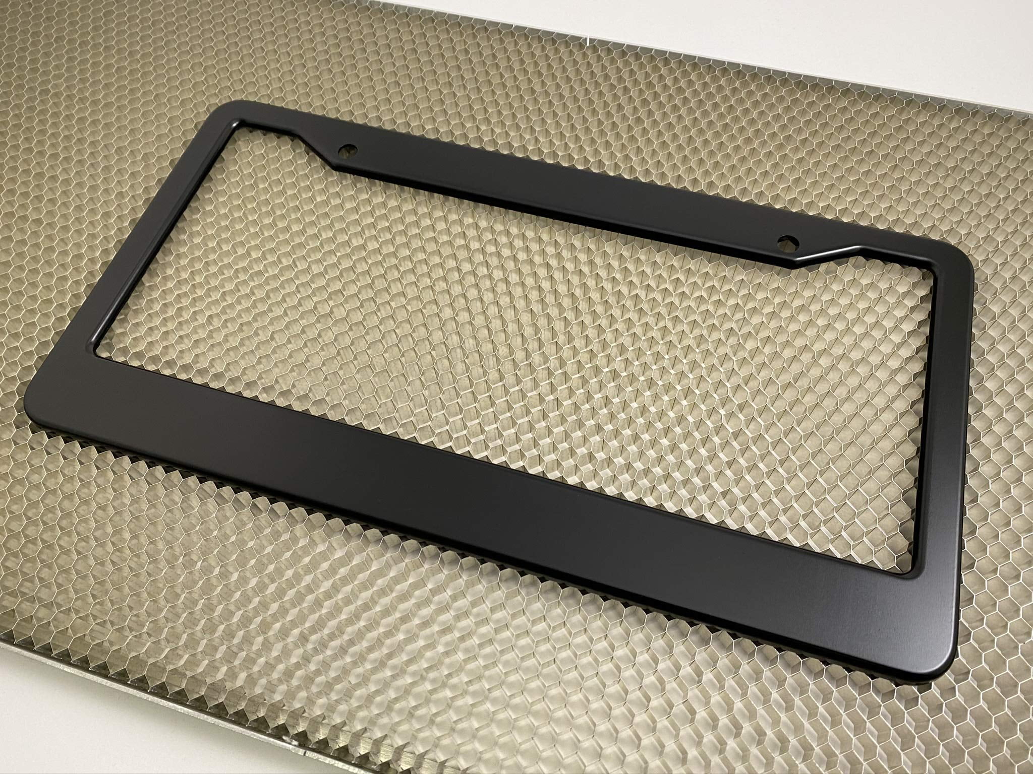 Special Edition Anodized Aluminum CAR License Plate Frame - Black