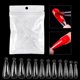 thumbnail image 5 of 120 piezas de puntas de uñas con escala de extensión rápida uñas postizas transparentes Labymos punta de uñas, 5 of 7