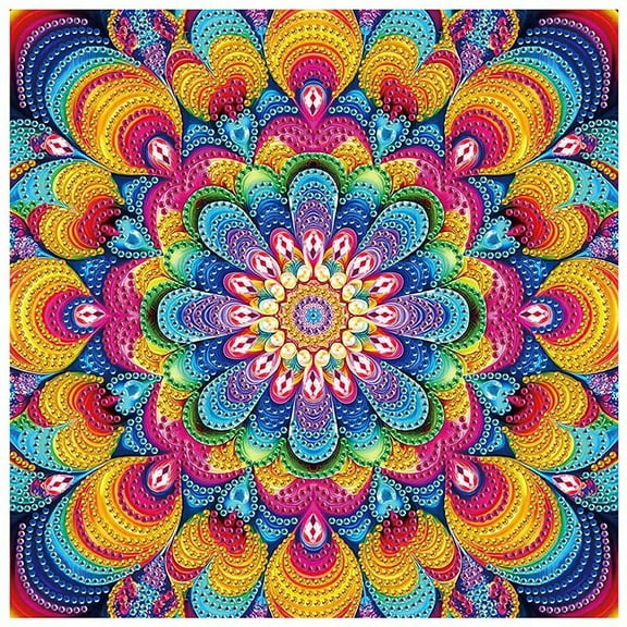 5D DIY Diamond Painting Kit Vibrant Floral Handcrafted Artwork for Home Wall Decor and Holiday Gifts