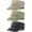 Khaki, Army Green, Black, variant on 3 Pieces Cadet Army Cotton Caps Washed Military for Flat Top Caps Adjustable Military Style Hat Unisex