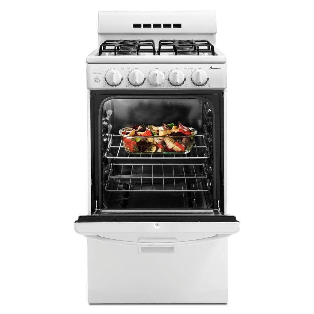 Amana AGG222VDW 2.6 Cu. Ft. Freestanding White Gas Range