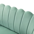 thumbnail image 5 of Cute Loveseat Sofa with Flower Shaped Back Design, Sage, 5 of 10