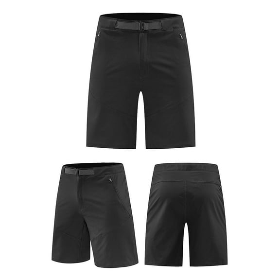 Miqool Men's Hiking Cargo Shorts Quick Dry Lightweight Casual Work Shorts Outdoor Fishing Camping Travel Golf Shorts with 3 Zipper Pockets