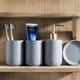 thumbnail image 5 of Juego de 3 accesorios de baño de cerámica. Incluye dispensador de jabón, taza for enjuague bucal y jabonera., 5 of 6