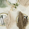 thumbnail image 5 of BalsaCircle 5 Pieces Cream 21" Cheesecloth Gauze Cotton Table Napkins, 5 of 8