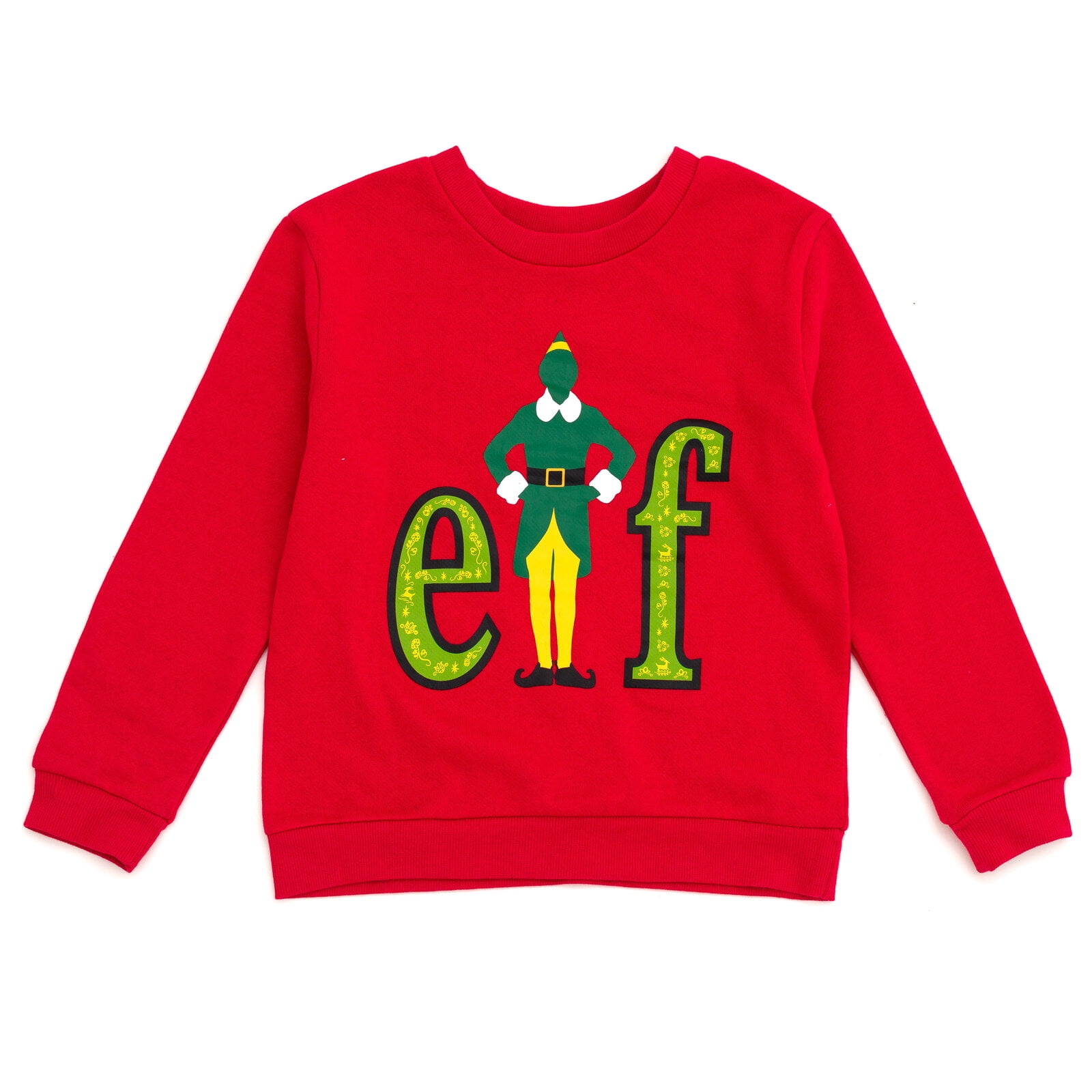 Elf Buddy Christmas Fleece Sweatshirt and Jogger Pants Outfit Set Logo Little Kid to Big Kid
