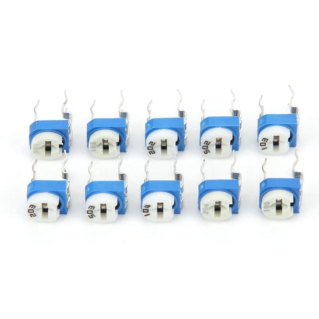 Potenciómetro de ajuste, 100 piezas Potenciómetro de ajuste de resistencia variable Potenciómetro de ajuste de resistencia variable Eficiencia maximizada