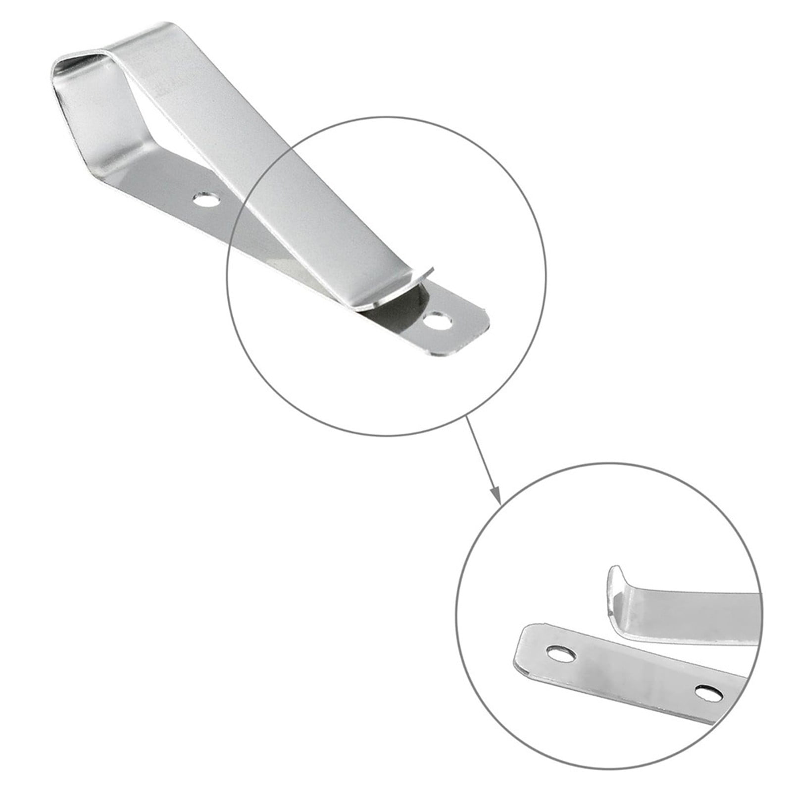 2-Pack Stainless Steel Visor Clip for Garage Door Opener Remote, Universal Sun Visor Holder Compatible with LiftMaster Chamberlain Craftsman Models 892LT 894LT 893LM 973LM 371LM