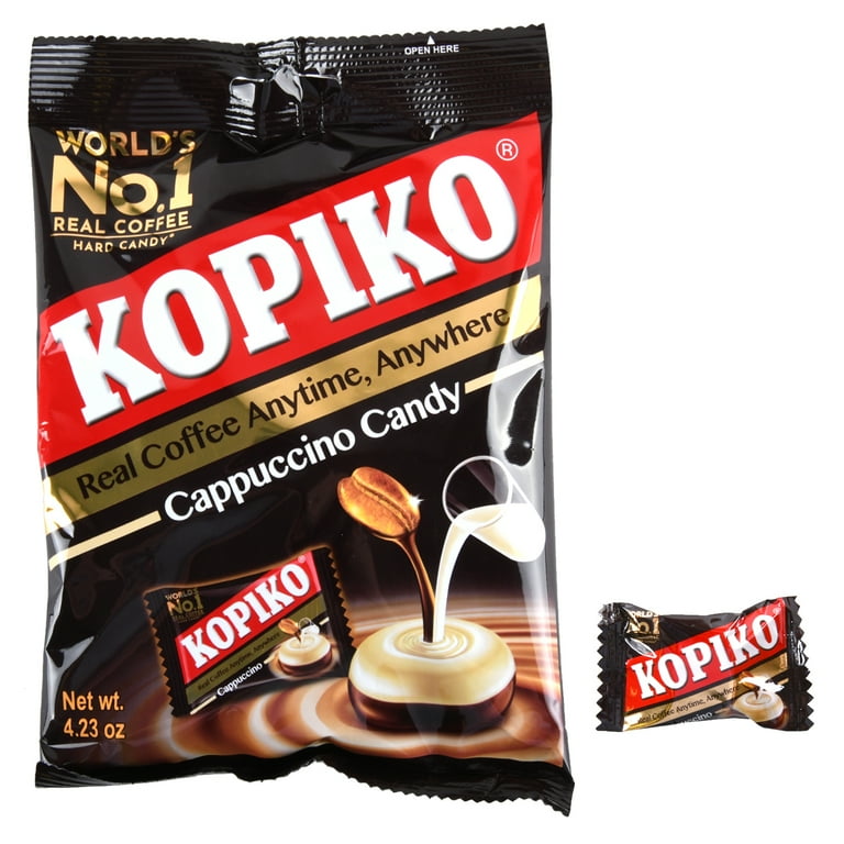 Kopiko Cappuccino Coffee Candy 4.23 oz Bag, 2 Pack, Rich Coffee