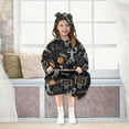 thumbnail image 7 of joogoo Wearable Blanket Hoodie Basketball Player for Flannel Sherpa Pocket 3-14 YR S, 7 of 7