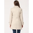 thumbnail image 4 of Chaqueta de Invierno Allegra K Con Cuello Peter Pan Para Mujer Beige XL, 4 of 6