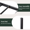 thumbnail image 6 of Amolife King Size Bed Frame, Metal Platform Bed with Vintage Headboard&Footboard, No Box Spring Required, Easy Assembly, Black, 6 of 7