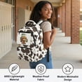 thumbnail image 3 of FKELYI Brown Highland Cow Print 17 Inch School Backpack for Kids Schoolbag Primary School Daypack with Multi-Pockets Spacious Rucksack Bookbag for Boys Girls Knapsack, 3 of 7