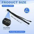thumbnail image 2 of Uxcell PCIe Cable 8 Pin Male to 8 Pin (6+2) Male 18AWG 300mm/12 Inch Long, 1Pcs GPU Power Supply Cable PCI Express Power Adapter Cable for Graphics Card, Black, 2 of 7