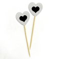 thumbnail image 2 of Darling Souvenir, Glitter Heart Cupcake Toppers, Wedding - Birthday Party Dessert Decorations - Pack Of 20, 2 of 3