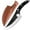 Black, variant on Butcher Knife 6-inch Cleaver Knife Boning Knife for Meat Cutting Chopping Viking Knife,Wooden Handle and Sheath