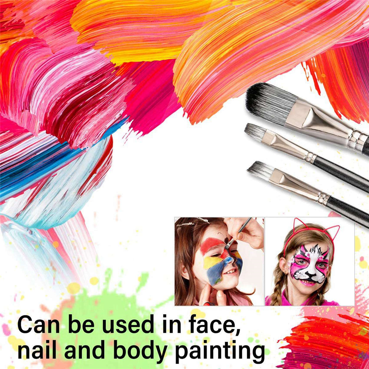 30PCS Acrylic Paint Brushes Set, Acrylic, Watercolor and Gouache Painting Brushes ForAmatures and Professional Painter