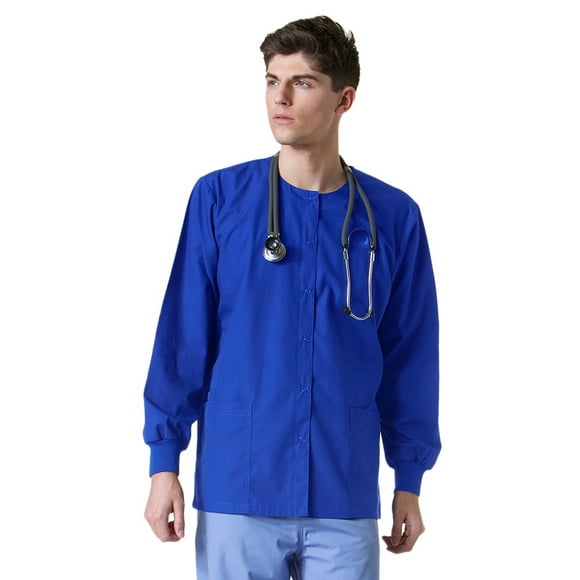Core by Maevn Unisex Round Neck Solid Scrub Jacket