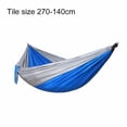thumbnail image 2 of Hamaca portátil Ficarrico, hamaca individual o doble, accesorios para acampar para exteriores, interiores con correas para árboles, 2 of 5