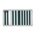 thumbnail image 2 of JIALIOU Nylon Trifold Card Wallet with ID Window Zipper Pocket for Men Women Teen Dark Green and White Striped, 2 of 7