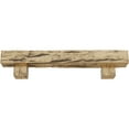 thumbnail image 2 of Ekena Millwork 4"H x 6"D x 48"W Riverwood Faux Wood Fireplace Mantel Kit w/ Alamo Corbels, Natural Pine, 2 of 10