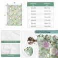 thumbnail image 6 of Sage Green Spring Floral Tie Up Curtains for Windows, Adjustable Balloon Window Shades, Elegant Farmhouse Flowers Birds Watercolor Kitchen Window Treatments Farmhouse Short Curtains 42"x45", 6 of 8