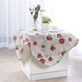 thumbnail image 2 of 35" x 35" Home Square Vinyl Floral Printed Tablecloth Peony Pattern, 2 of 8