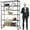 Black, variant on NiamVelo 6 Tier Wire Shelving Unit Adjustable Storage Shelves 2100 lbs Heavy Duty Metal Shelf with Wheels, Black