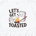 thumbnail image 4 of Inktastic Let's Get Toasted Marshmallows Girls Toddler Dress, 4 of 5
