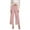 Pink, variant on Ohufall Dress Pants for Women Solid Relaxed Fit Wide Leg Trouser Fashion Casual Elastic High Waist Slacks Women's Leisure Versatile Business Pants