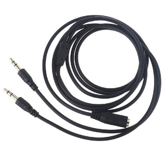 Necvior 3.5mm Splitter Y Cable for Computer 3.5mm Female to 2 3.5mm Male Y Splitter Cable Smartphone Headset to PC Adapter