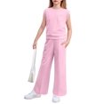 thumbnail image 1 of Camiseta sin mangas Outfit Arshiner para niñas grandes con cuello redondo, 1 of 9