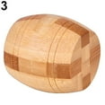 thumbnail image 6 of AYYUFE Wooden Kongming Lock Brain Teaser Puzzle Children Educational Game Toy, 6 of 8
