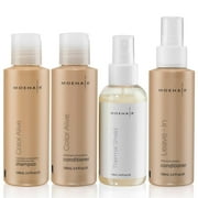 Moehair Hair Care Travel Kit | Pack of Color Alive Shampoo (3.4 fl oz), Conditioner (3.4 fl oz), Leave-In Conditioner (3.4 fl oz) and Thermal Shield (3.4 fl oz)