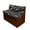 Abstract Leaf Pattern, variant on Uourmeti Tropical Palm & Leopard Pattern Complete 2-Piece RV Sofa Cover Set, Replaceable Furniture Protector with Crumb & Pet Hair Resistant Feature