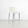 thumbnail image 1 of Tabouret de Comptoir Moderne Delta en Similicuir et Chrome - Qualité Commerciale, 1 of 5