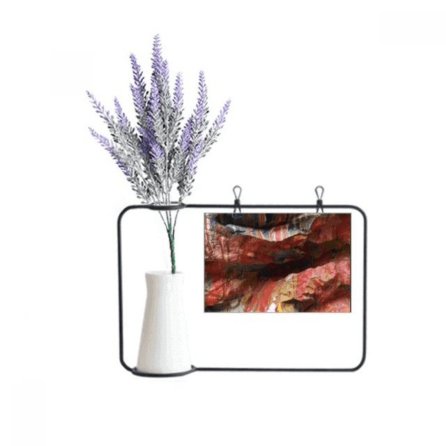 multicolor st texture art illustration pattern artificial lavender flower vase bottle card