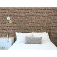 thumbnail image 4 of NextWall Distressed Faux Brick Peel and Stick Wallpaper (Red), 4 of 8