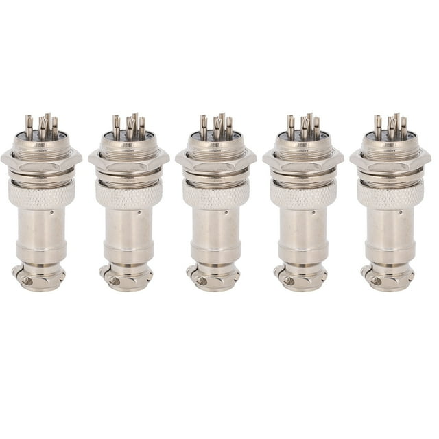 Aviation Connector,5Pcs Aviation Plug Connector Male Female Wire Panel Power Chassis Metal Fittings G Aviation Connector True Excellence