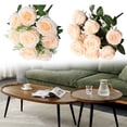 thumbnail image 7 of For Champagne artificial roses: elegant floral decoration for weddings and home, 7 of 7