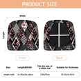 thumbnail image 3 of Pioneer Flower Seat Covers for Dining Room Chairs Set Of 4,Stretch Printed Washable Chair Seat Cover with Elastic Ties and Button,Removable Waterproof Couch Cushion Covers, 3 of 6