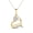 Yellow Gold, variant on Thelma 18k Yellow Gold Plated Mom Heart Necklace with Simulated Diamonds for Women