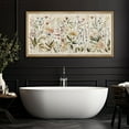 thumbnail image 3 of IDEA4WALL Extra Large Framed Canvas Print Wall Art Wildflower Meadow Watercolor Illustrations Colorful Fine Art Retro Floral Wall Decorative Oversized Artwork Relax/Calm for Living Room - 60"x30", 3 of 5