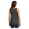 thumbnail image 3 of Port & Company Women's Core Cotton Tank Top Charcoal Large, 3 of 4