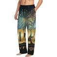 thumbnail image 6 of Pofeuu 2025 New Year 5 Print Men's Pajama Pants, Soft Lounge Pajama Pants with big pockets for Men Plaid Pj Bottoms-Small, 6 of 6