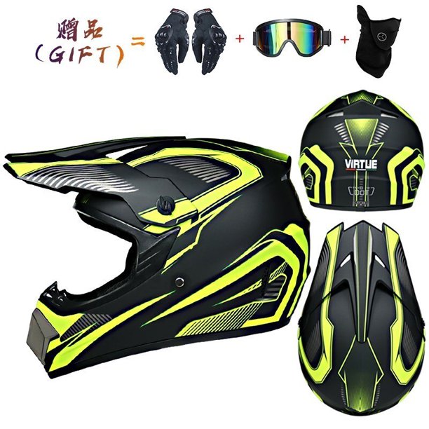 Enviar 3 piezas de regalo casco de motocicleta niños casco todoterreno bicicleta cuesta abajo AM DH casco cruzado capacete motocross casco Tan Jianjun unisex