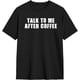 thumbnail image 2 of Talk to Me After Coffee Men's Cotton T-Shirts Casual Basic Crew Neck Tshirts Short Sleeve Fashion Tee Shirts,, 2 of 6